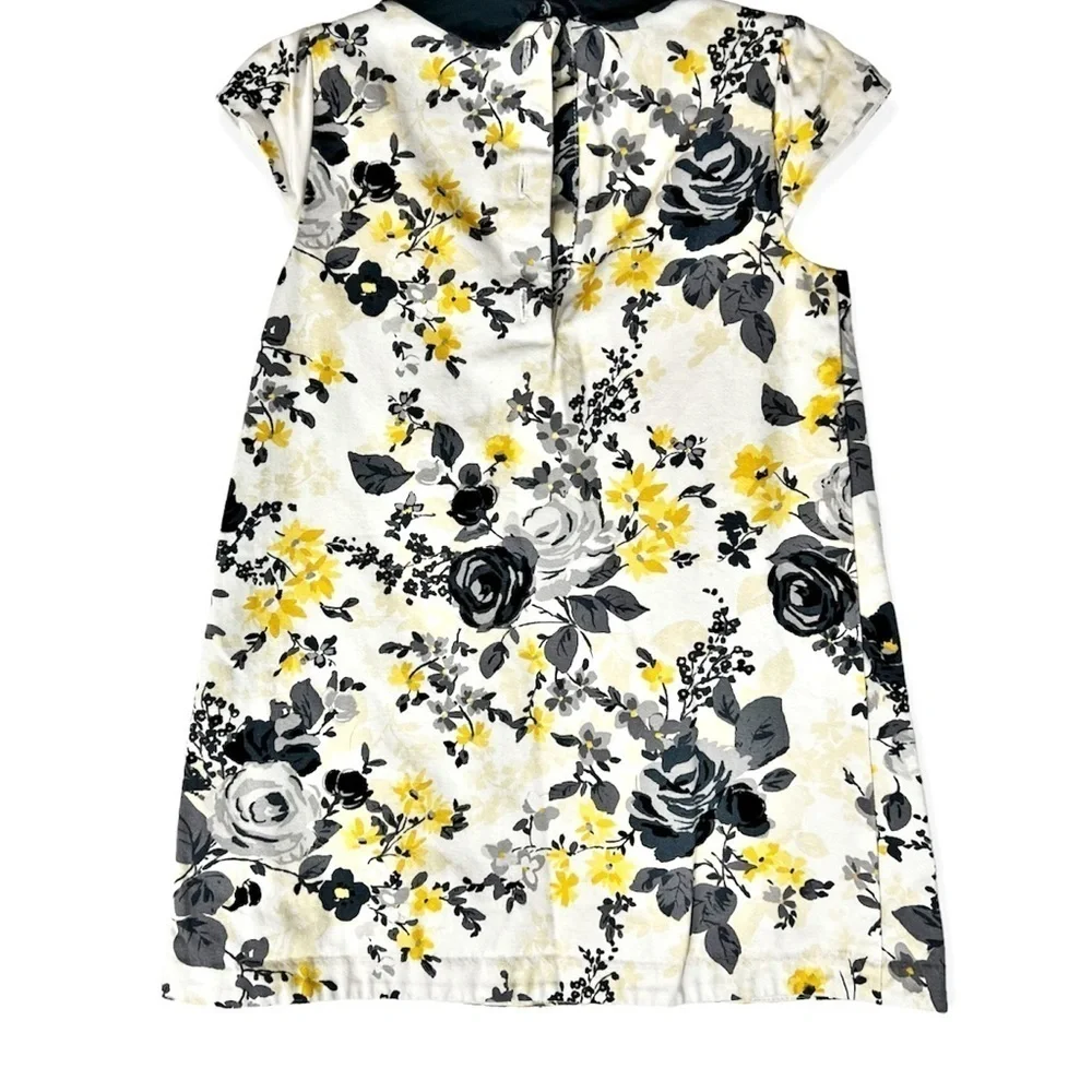 Janie & Jack Yellow and‎ Grey Floral Dress
